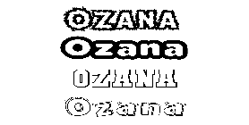 Coloriage Ozana