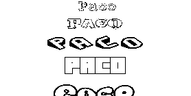 Coloriage Paco