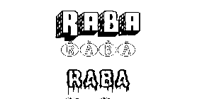 Coloriage Raba