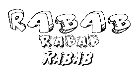 Coloriage Rabab
