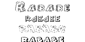 Coloriage Rababe