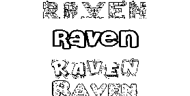 Coloriage Raven