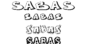 Coloriage Sabas