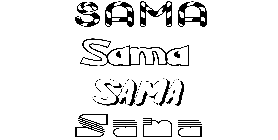 Coloriage Sama