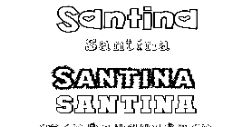 Coloriage Santina