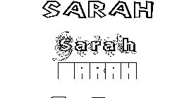 Coloriage Sarah