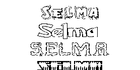 Coloriage Selma