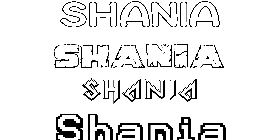 Coloriage Shania