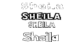 Coloriage Sheila