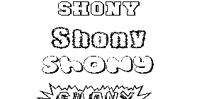 Coloriage Shony
