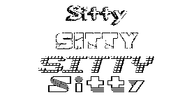 Coloriage Sitty