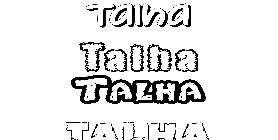 Coloriage Talha
