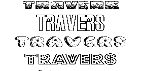 Coloriage Travers