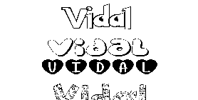 Coloriage Vidal