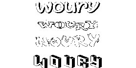 Coloriage Woury