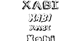 Coloriage Xabi