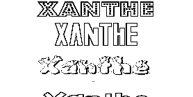 Coloriage Xanthe