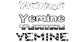 Coloriage Yemine
