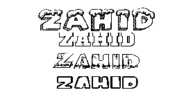 Coloriage Zahid