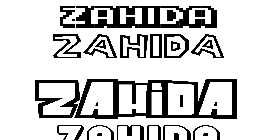 Coloriage Zahida