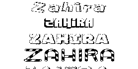 Coloriage Zahira