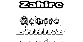 Coloriage Zahire