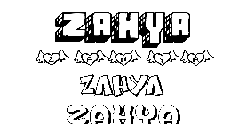 Coloriage Zahya