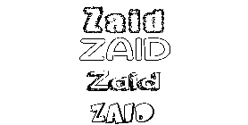 Coloriage Zaid