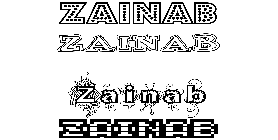 Coloriage Zainab