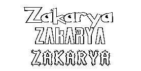 Coloriage Zakarya