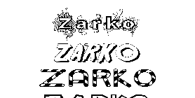 Coloriage Zarko