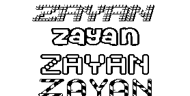 Coloriage Zayan