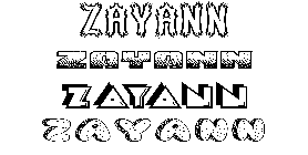 Coloriage Zayann