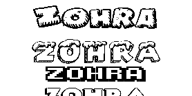 Coloriage Zohra