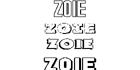 Coloriage Zoie