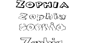 Coloriage Zophia